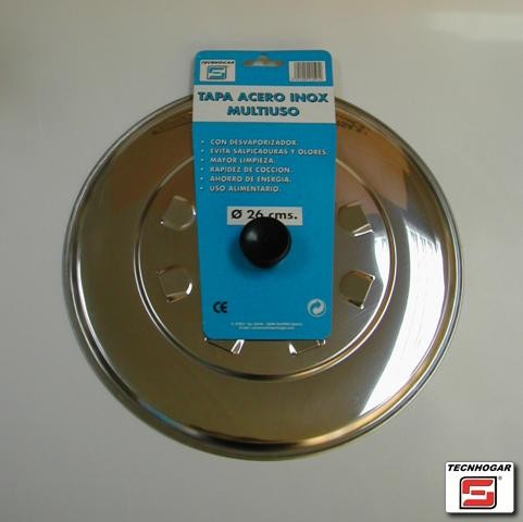 TAPA ACERO INOX 26cm