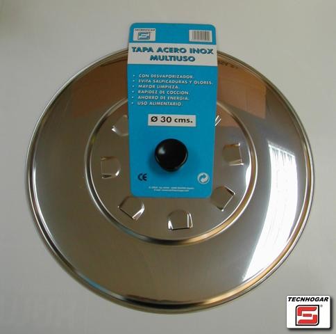 TAPA ACERO INOX 30cm