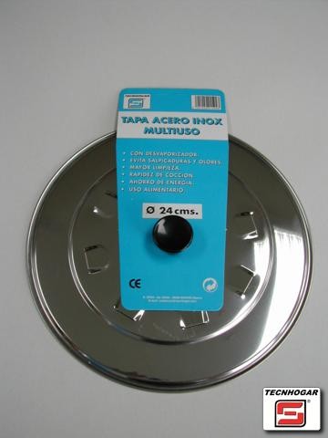 TAPA ACERO INOX 24cm